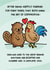 Cheeky Animal Anniversary Card / Valentines Day Card - Beaver & Cock - After Being Happily Married For Many Years They Both Knew The Art Of Compromise created by Huxters