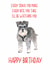 Schnauzer every snack you make birthday card created by Sarah Maddox