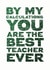 thank you teacher Thank You Card 10828 created by Fatchair Print