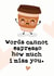 Cute - Punny Espresso Miss You Card created by Mrs Best Paper Co.