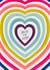 Rainbow heart Thinking of you Card 4291 created by Claire Lefevre
