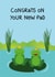 frogs new pad New Home Card 17343 created by Holly Tillier