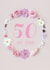 50 floral Birthday Card 8370 created by Love Lila Photography