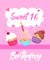Sweet 16 Cute Cupcake's Birthday Card created by Dale Simpson