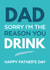 dad sorry Father's Day Card 9253 created by Tiger Feet Creations