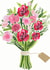 Love you floral bouquet created by Sally Darby Illustration