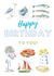 Classic Birthday Card - Fishes - Seaside created by Kate Garrett