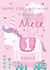 Niece Age 1 Unicorn Birthday Card created by Juniper and Rose Studio