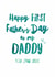 First Father's Day Card - 2025 - New Father - Card For Daddy created by Sweetlove Press