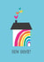Pretty Rainbow New Home Card - House Of Love - New Home! created by Sarah Corcoran 