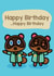 Birthday Animal Crossing Birthday Card 8637 created by Thirty Mussels