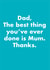 dad best Father's Day Card 12826 created by OBJECTABLES