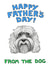 Dog cockapoo Father's Day Card 1954 created by Off The Leash Cartoons by Rupert Fawcett