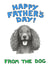 cockerspaniel spaniel Father's Day Card 1955 created by Off The Leash Cartoons by Rupert Fawcett