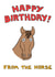 horse fromthehorse Birthday Card 1967 created by Off The Leash Cartoons by Rupert Fawcett
