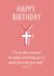 adult typography Birthday Card 16747 created by Christian Gift Store