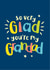 Glad your my Grandad, Father's Day or birthday card created by The Typecast Gallery