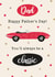 jaguar classic car Father's Day Card 28711 created by Nicole Julia