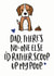No one else I'd rather scoop Father's Day card created by Mrs Best Paper Co.