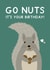 Squirrel Nuts Birthday Card created by Jeff and the Squirrel