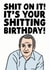 Rude Birthday Card - Friday Night Dinner - Martin - Shit on It created by Studio Doodles