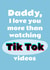 Tik Tok Father's Day card created by Dolli Does Design