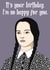 Wednesday The Addams Family Birthday Card 15796 created by Lizzy B Draws.