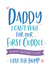 Cute Fathers Day Card - Daddy - From The Bump - Daddy I Can't Wait For Our First Cuddle created by Beehive Design