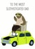 sloth mr bean Father's Day Card 40450 created by Fly high art