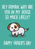 Dog Animal Father's Day Card 31072 created by Thirty Mussels