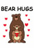 bear hugs Love & Friendship Card 13159 created by CARDTOON