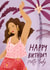 pretty lady cool girl Birthday Card 18142 created by Carla Ellis
