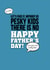 Funny, cheeky typographic Father's Day card created by Pendrea Noye