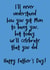 I'll never understand rude Father's Day card created by The Sweary Card Co