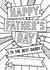 Colouring In Fathers Day Card - To The Best DADDY - Coloured In With Love From created by Mad Philomena