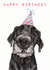 Happy birthday labrador retriever dog card created by Bramble Designs