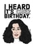 Cher music Birthday Card 10426 created by Keepseyshop