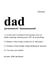 dad dad definition Father's Day Card 14002 created by Foggish