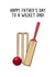 cricket wicket Father's Day Card 8942 created by Of Life & Lemons Ltd.