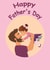 Cute Father's day card for Dad - Daddy's little girl - Dad and daughter 1000 created by Leoni Thimara