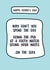 why don't you spend the day on the sofa Father's Day Card 32361 created by Bonnie Blackbird