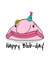 Blobfish Birthday Birthday Card 15027 created by Lauren Osborne