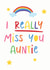 auntie aunt Just because Card 4817 created by Hello Fridays Studio