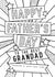 Cute Colour In Fathers Day Card - Grandad - Happy Father's Day To The Best Grandad created by Mad Philomena
