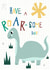 Dinosaur kids Birthday Card 17931 created by Donna Moran Designs