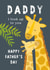 Daddy Giraffe Father's Day Card 40572 created by Klara Hawkins