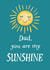 Dad you are my sunshine! created by Sally Darby Illustration