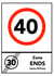 40 zone Birthday Card 1739 created by Ha! Go on then