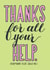 funny thank you Thank You Card 4618 created by PaperFreckles