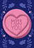 miss you missing you Just because Card 18264 created by Fab Bab